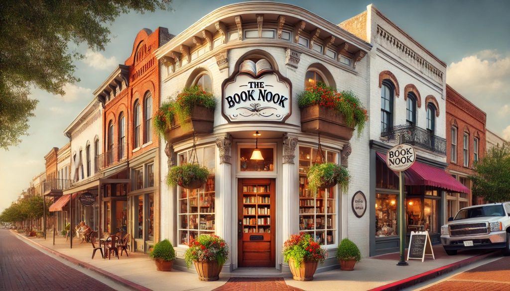 cozy book nook image